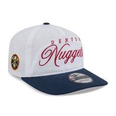 Denver Nuggets 2025 NBA Draft On-Stage Nylon 19TWENTY Adjustable Hat White/Navy - New Era