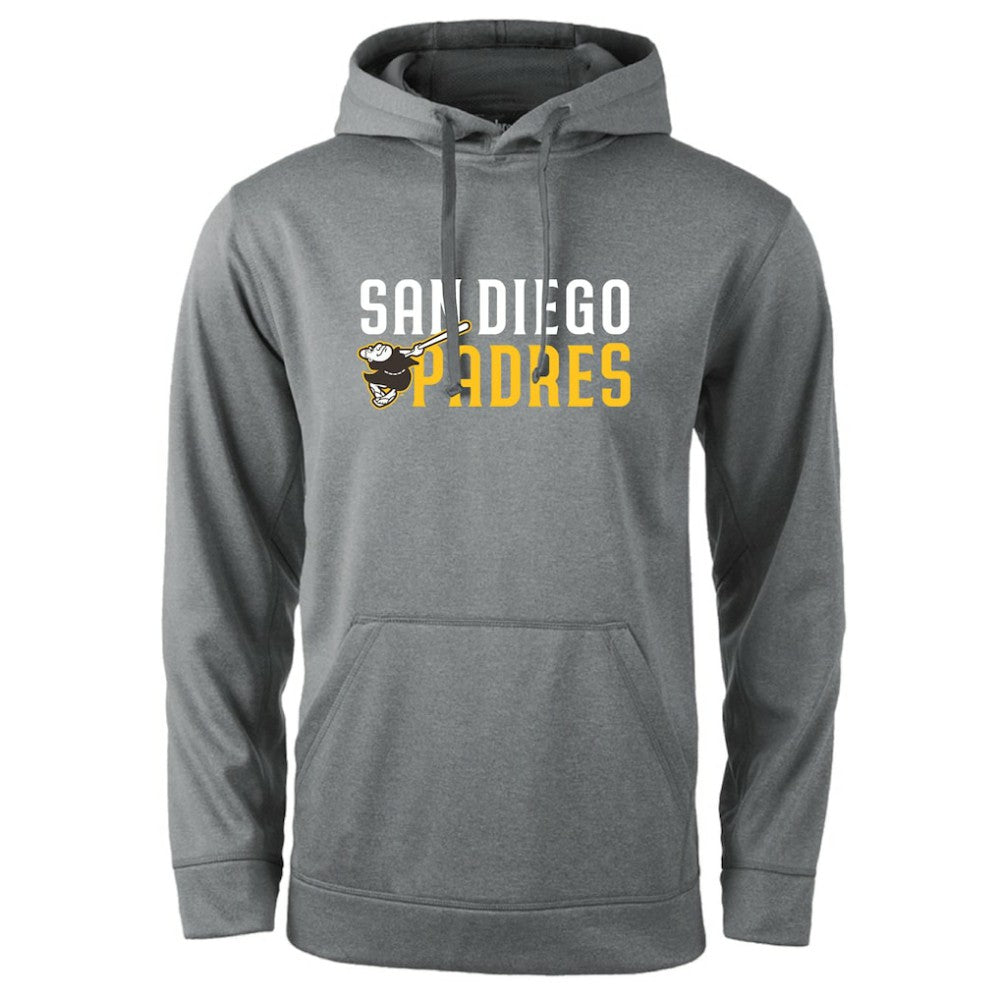 San Diego Padres Dunbrooke Champion Pullover Hoodie - Heather Gray Hoodies