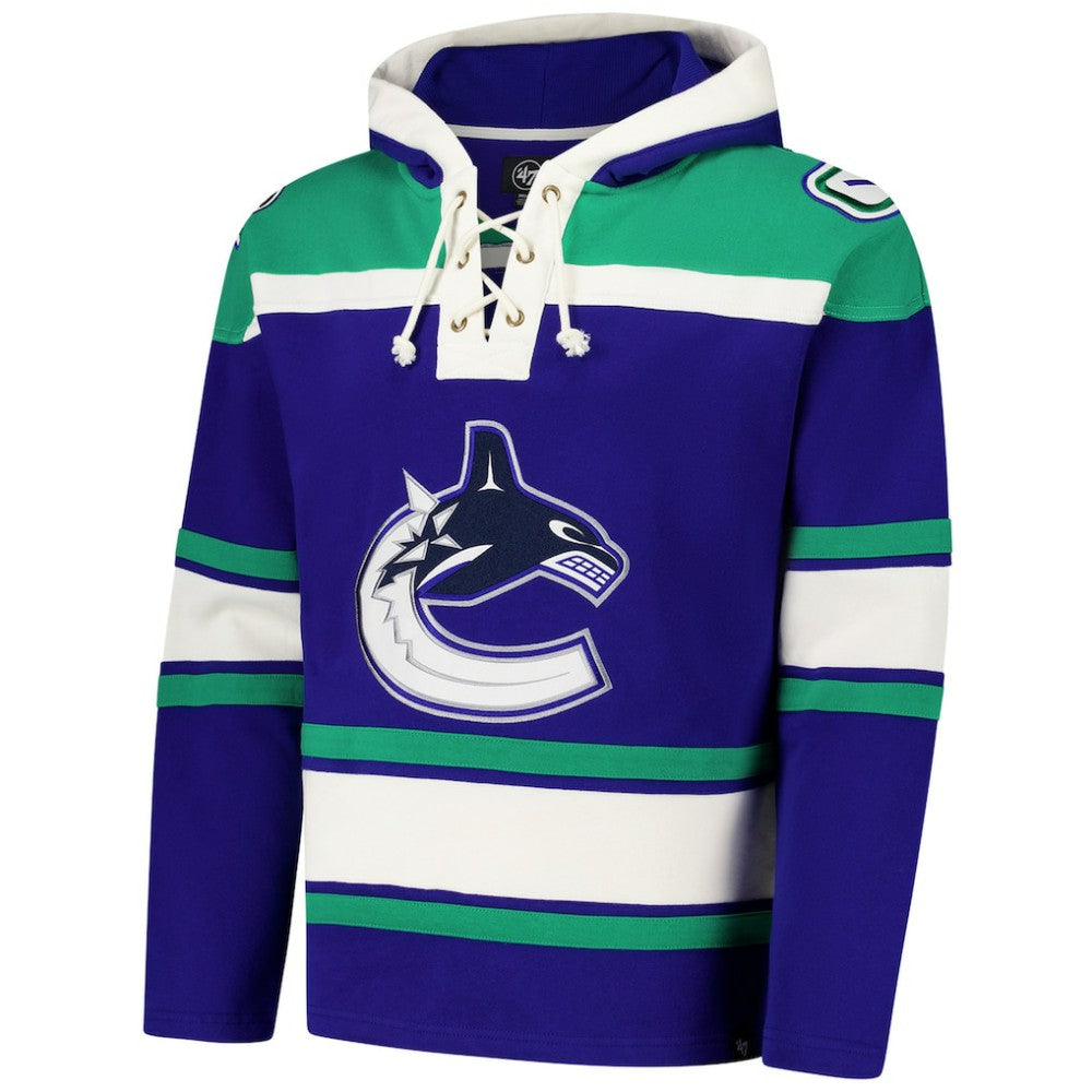 Vancouver Canucks '47 Superior Lacer Hoodie - Royal | US 202325180