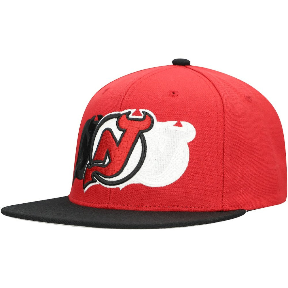 New Jersey Devils Mitchell & Ness Soul Triple Up Snapback Hat - Red | US 202327386