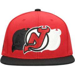 New Jersey Devils Mitchell & Ness Soul Triple Up Snapback Hat - Red | US 202327386