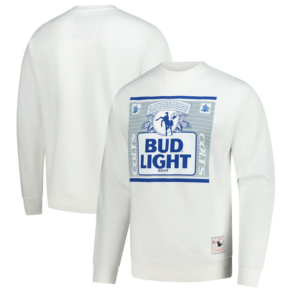 Indianapolis Colts x Bud Light The Crest Pullover Sweatshirt - White Pullover