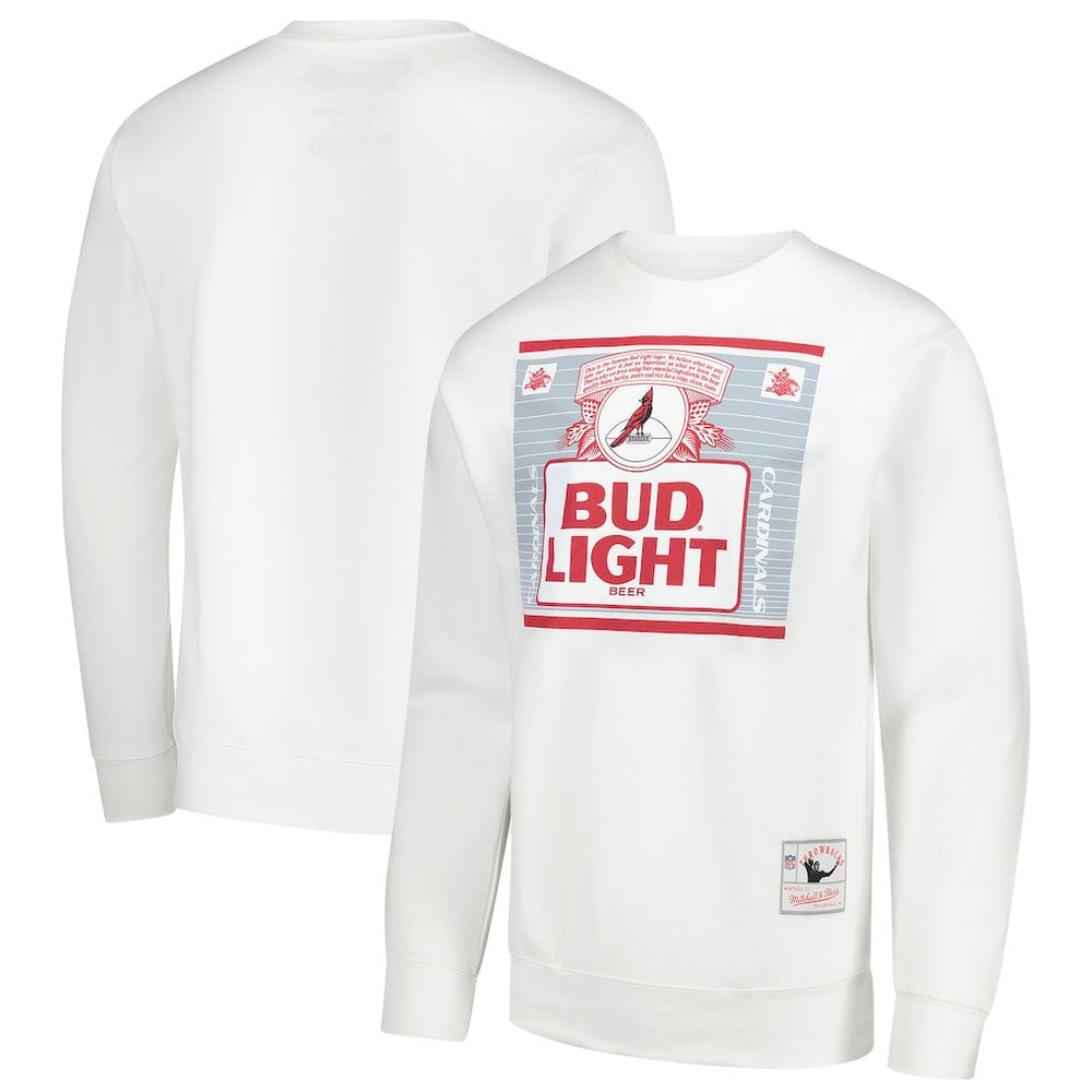 Arizona Cardinals x Bud Light The Crest Pullover Sweatshirt - White Pullover