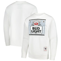 San Francisco 49ers x Bud Light The Crest Pullover Sweatshirt - White Pullover