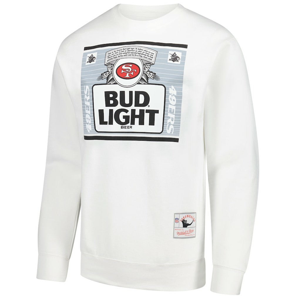 San Francisco 49ers x Bud Light The Crest Pullover Sweatshirt - White Pullover