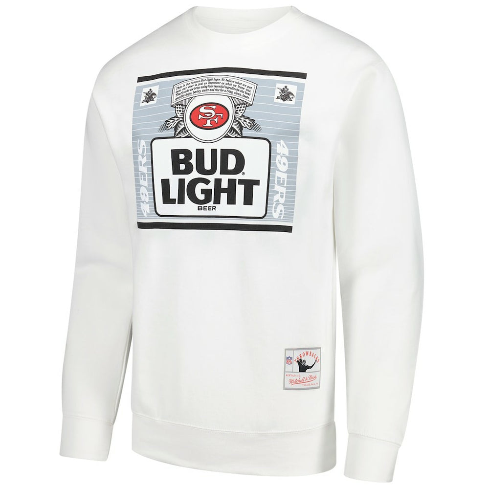San Francisco 49ers x Bud Light The Crest Pullover Sweatshirt - White Pullover