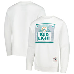 Miami Dolphins x Bud Light The Crest Pullover Sweatshirt - White Pullover