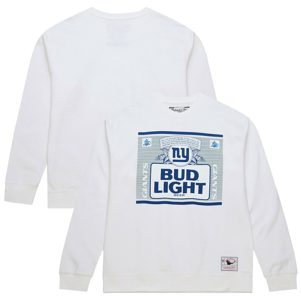 New York Giants x Bud Light The Crest Pullover Sweatshirt - White Pullover