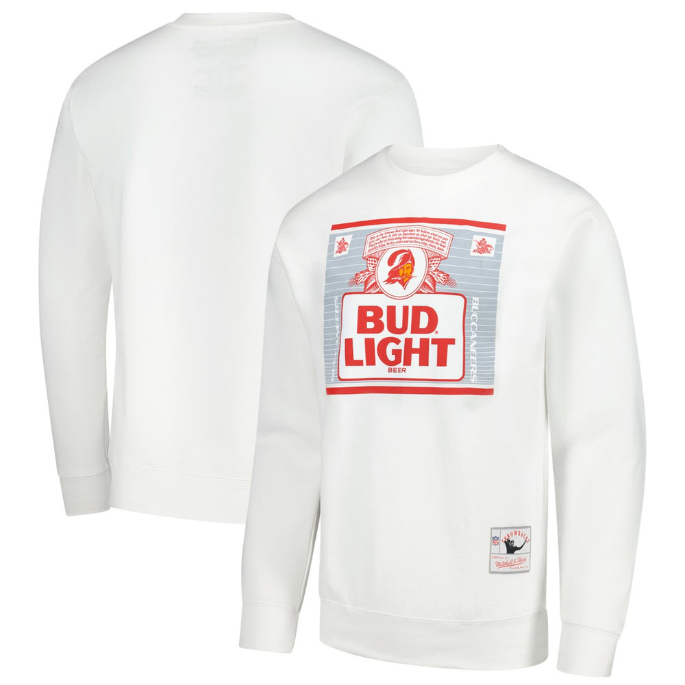 Tampa Bay Buccaneers x Bud Light The Crest Pullover Sweatshirt - White Pullover