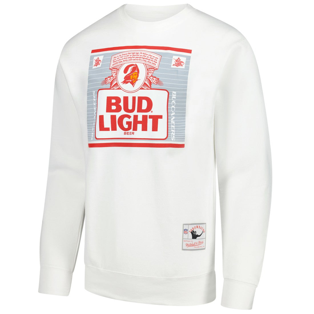 Tampa Bay Buccaneers x Bud Light The Crest Pullover Sweatshirt - White Pullover