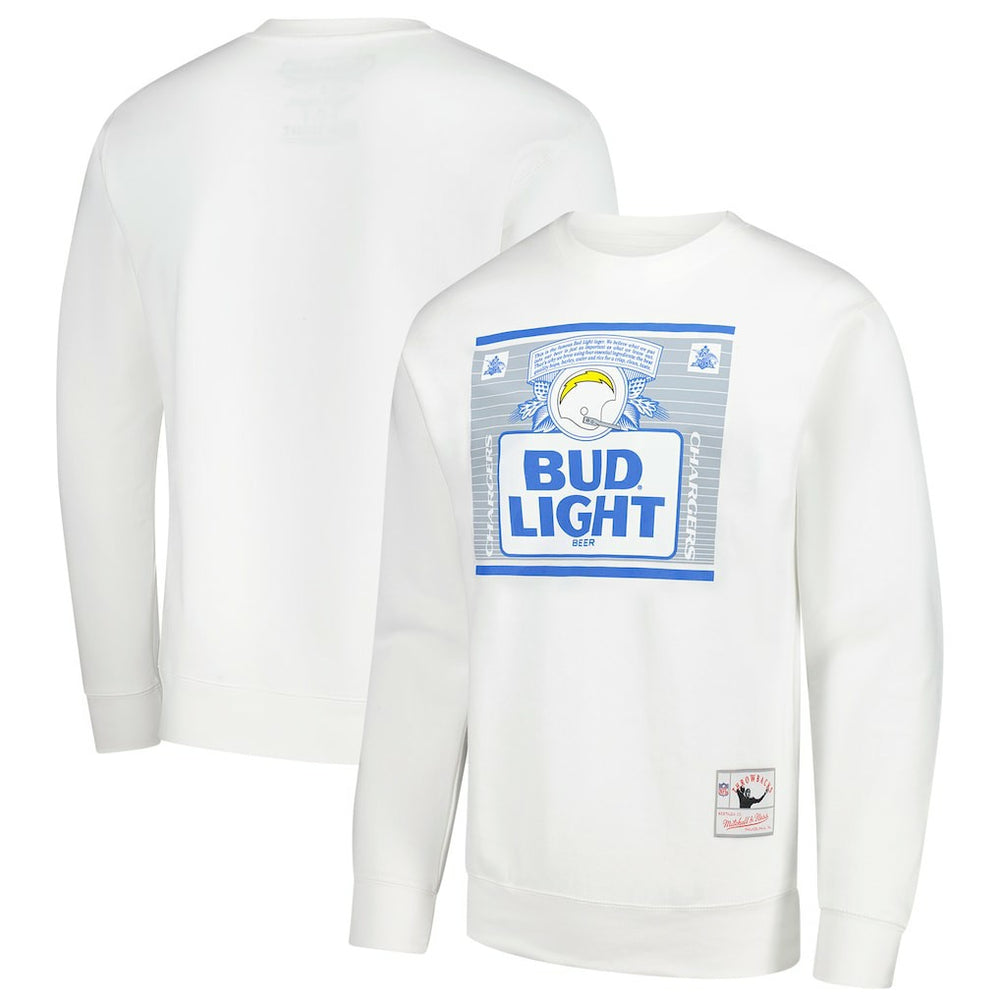 Los Angeles Chargers x Bud Light The Crest Pullover Sweatshirt - White Pullover