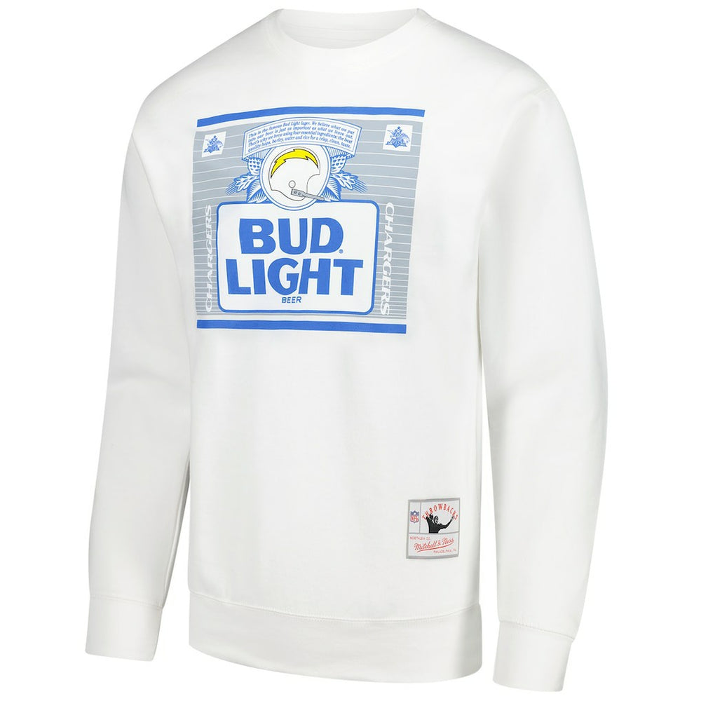 Los Angeles Chargers x Bud Light The Crest Pullover Sweatshirt - White Pullover