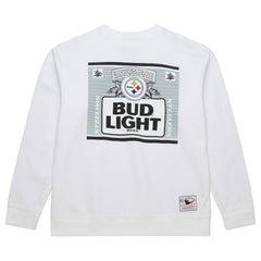 Pittsburgh Steelers x Bud Light The Crest Pullover Sweatshirt - White Pullover