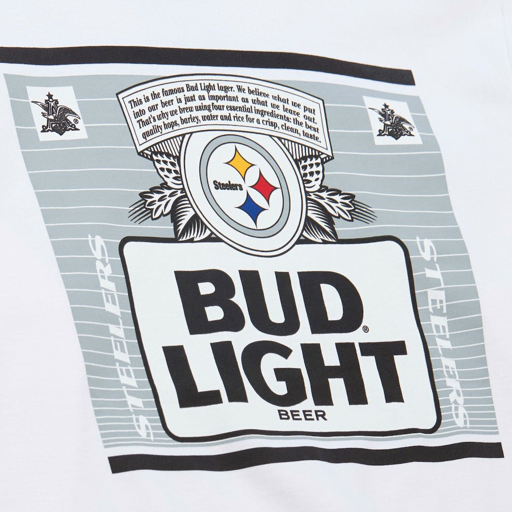 Pittsburgh Steelers x Bud Light The Crest Pullover Sweatshirt - White Pullover