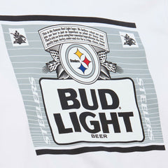 Pittsburgh Steelers x Bud Light The Crest Pullover Sweatshirt - White Pullover