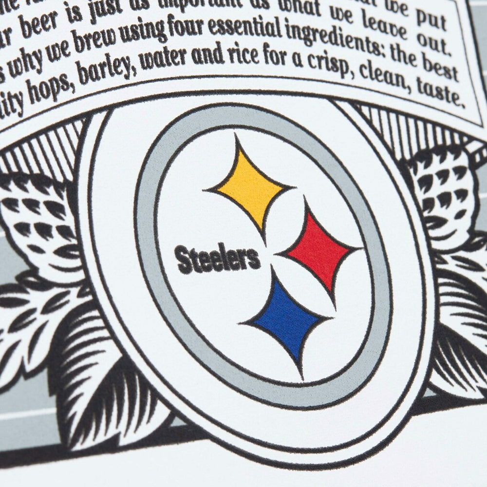Pittsburgh Steelers x Bud Light The Crest Pullover Sweatshirt - White Pullover