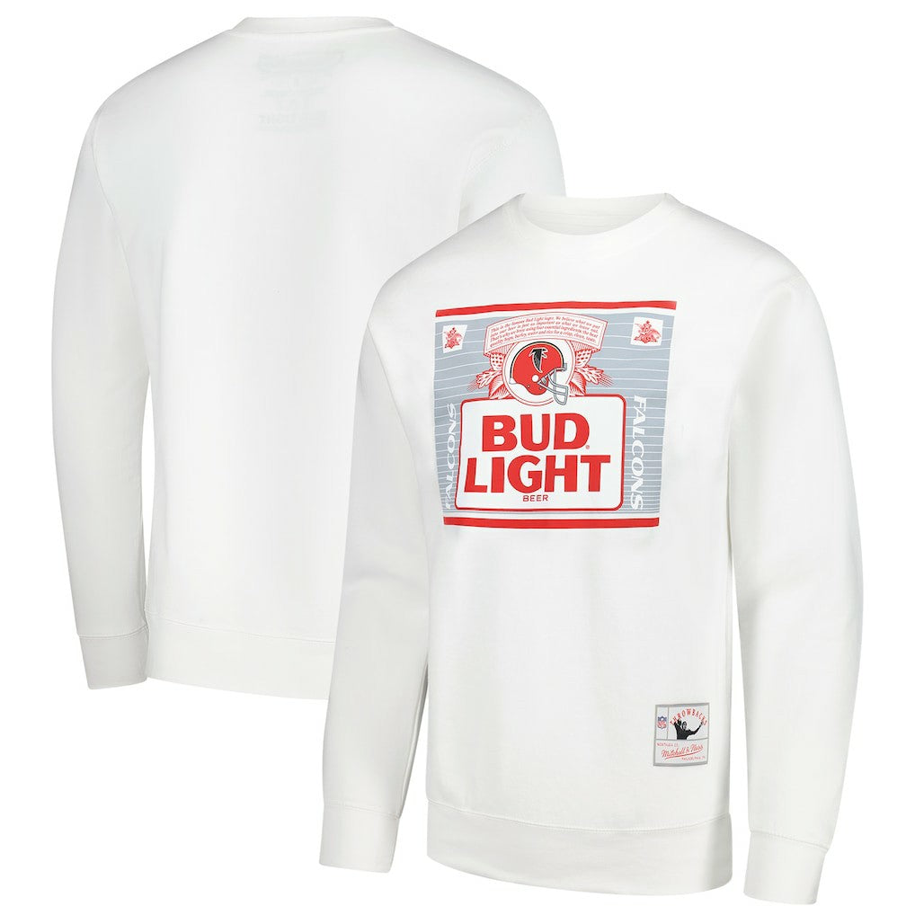 Atlanta Falcons x Bud Light The Crest Pullover Sweatshirt - White Pullover