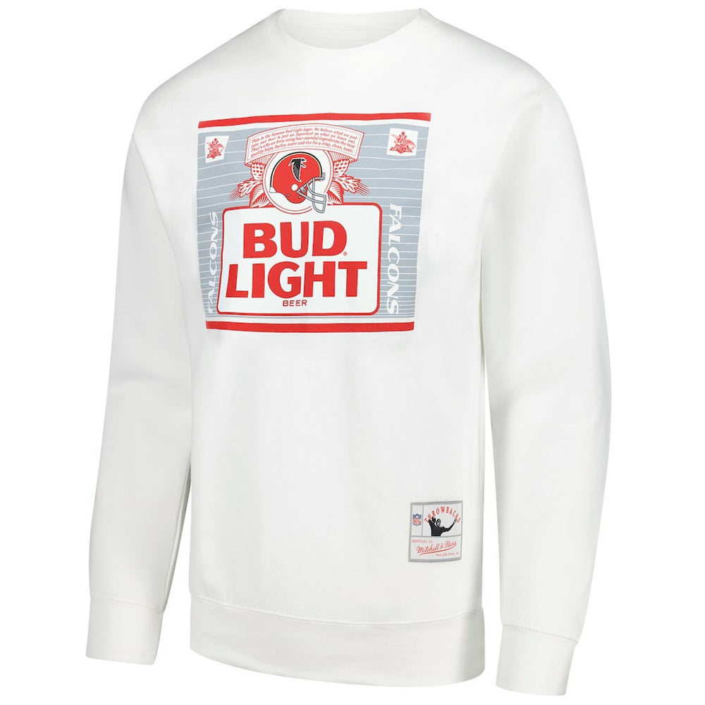 Atlanta Falcons x Bud Light The Crest Pullover Sweatshirt - White Pullover