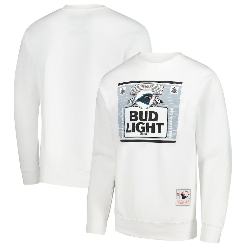 Carolina Panthers x Bud Light The Crest Pullover Sweatshirt - White Pullover