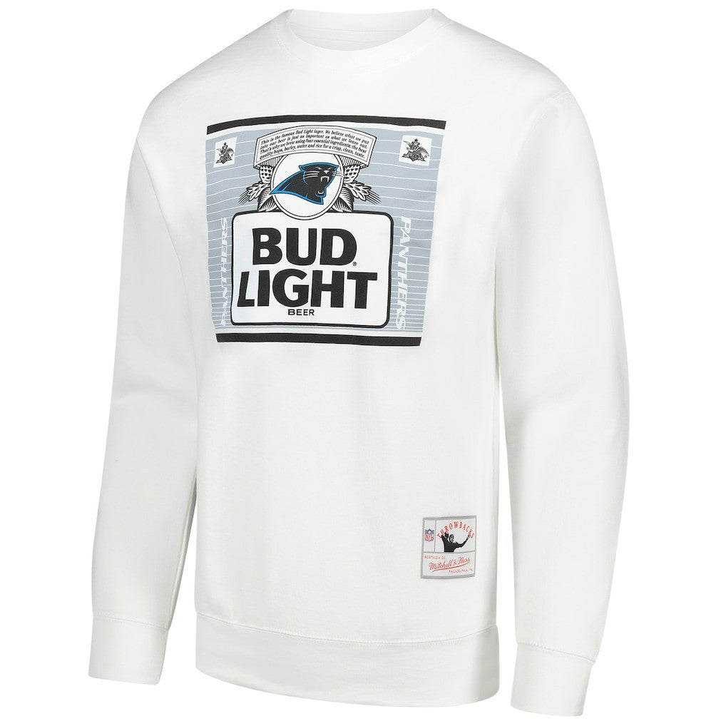 Carolina Panthers x Bud Light The Crest Pullover Sweatshirt - White Pullover