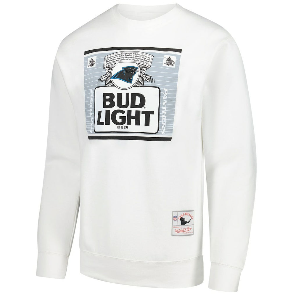 Carolina Panthers x Bud Light The Crest Pullover Sweatshirt - White Pullover
