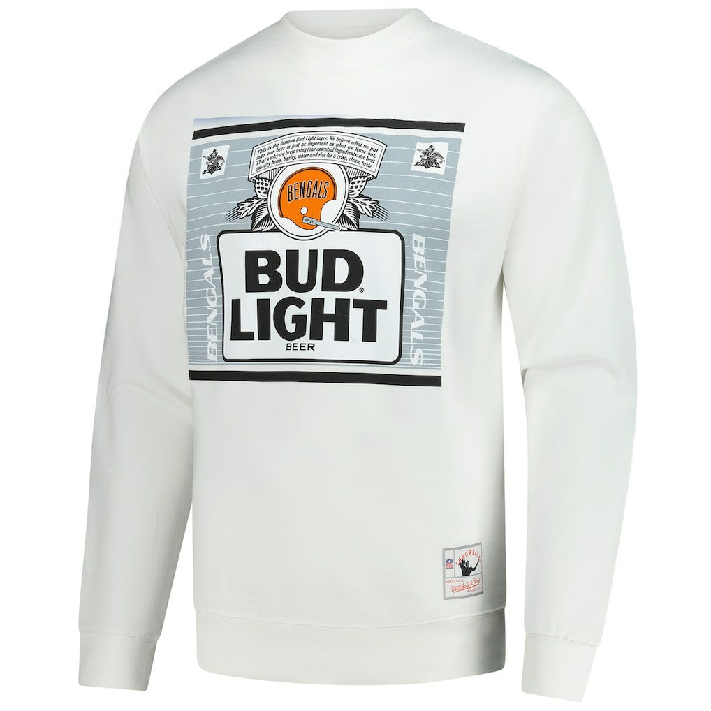Cincinnati Bengals x Bud Light The Crest Pullover Sweatshirt - White Pullover