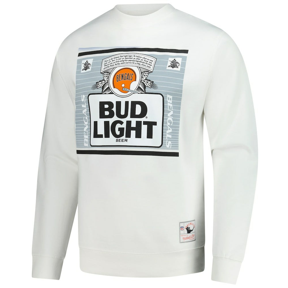 Cincinnati Bengals x Bud Light The Crest Pullover Sweatshirt - White Pullover