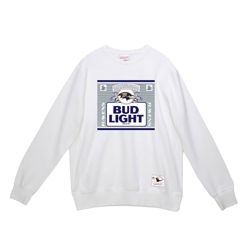 Baltimore Ravens x Bud Light The Crest Pullover Sweatshirt - White Pullover