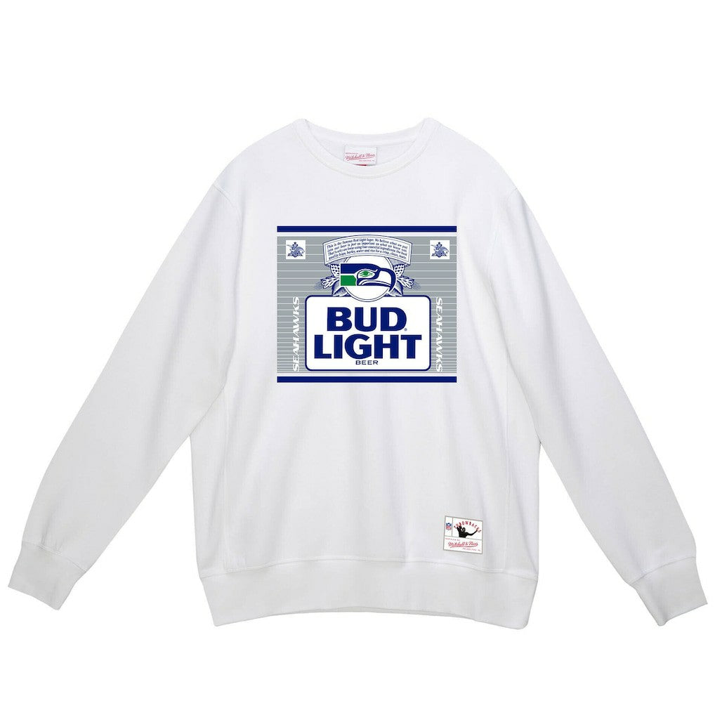 Seattle Seahawks x Bud Light The Crest Pullover Sweatshirt - White Pullover