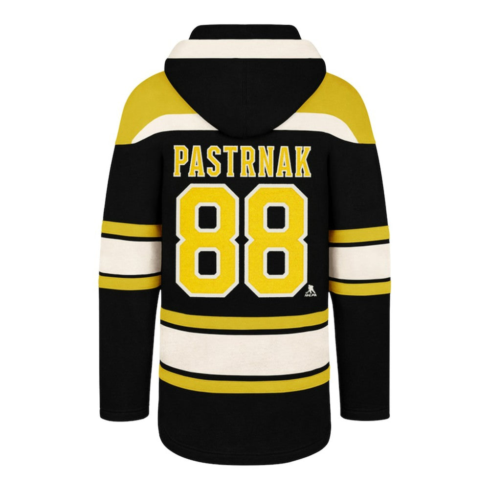 David Pastrnak Boston Bruins '47 Big & Tall Lace-up Pullover Hoodie - Black | US 202331506