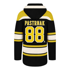 David Pastrnak Boston Bruins '47 Big & Tall Lace-up Pullover Hoodie - Black | US 202331506