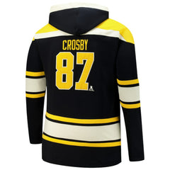 Sidney Crosby Pittsburgh Penguins '47 Big & Tall Lace-up Pullover Hoodie - Black | US 202331509