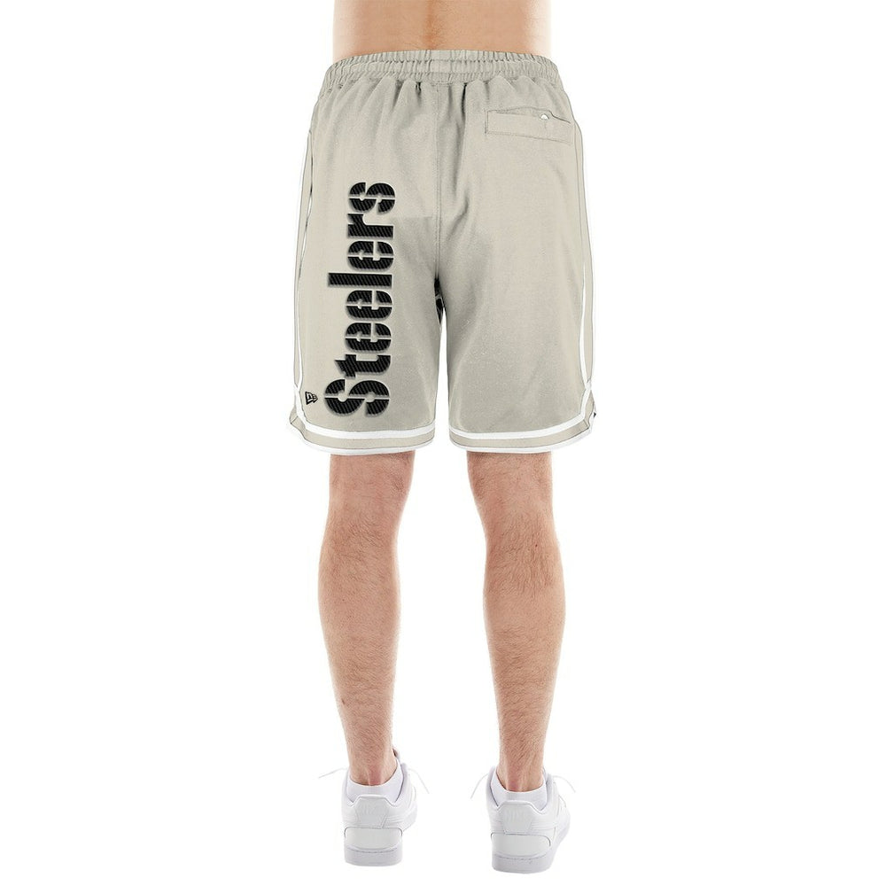 Pittsburgh Steelers New Era Stone Multi Patch Shorts - Light Beige Shorts