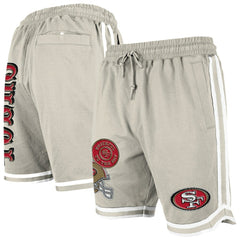 San Francisco 49ers New Era Stone Multi Patch Shorts - Light Beige Shorts