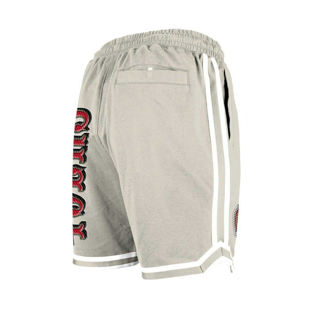 San Francisco 49ers New Era Stone Multi Patch Shorts - Light Beige Shorts