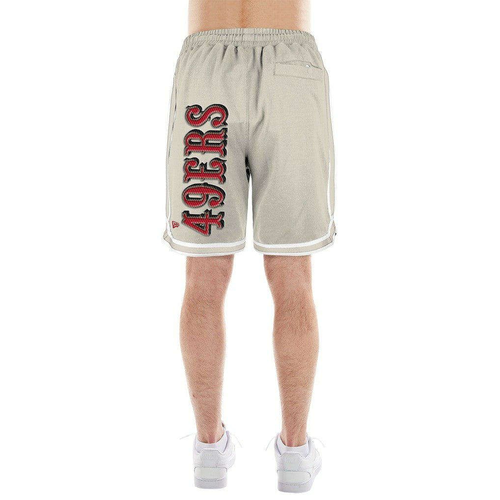 San Francisco 49ers New Era Stone Multi Patch Shorts - Light Beige Shorts