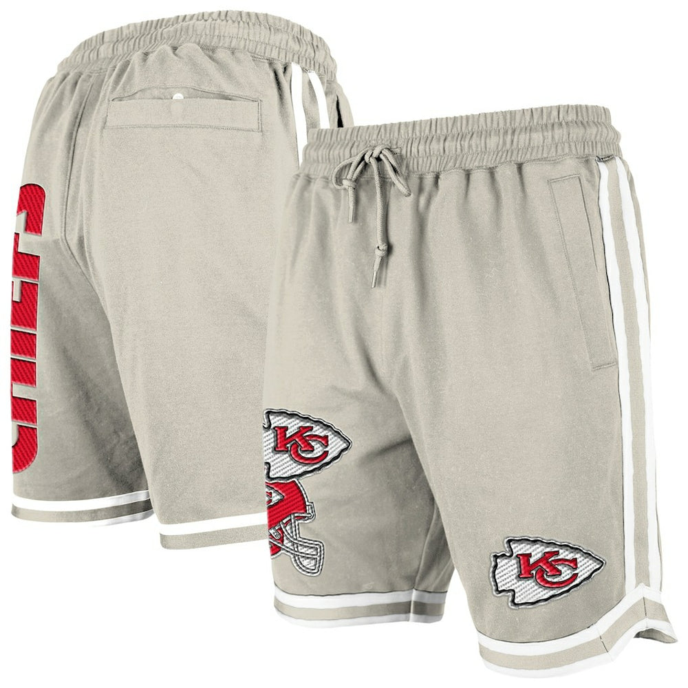 Kansas City Chiefs New Era Stone Multi Patch Shorts - Light Beige Shorts