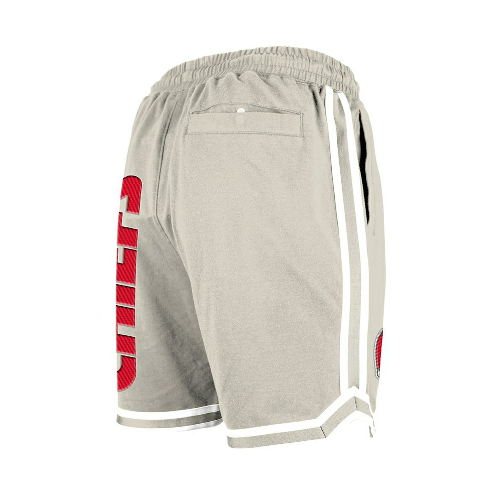 Kansas City Chiefs New Era Stone Multi Patch Shorts - Light Beige Shorts