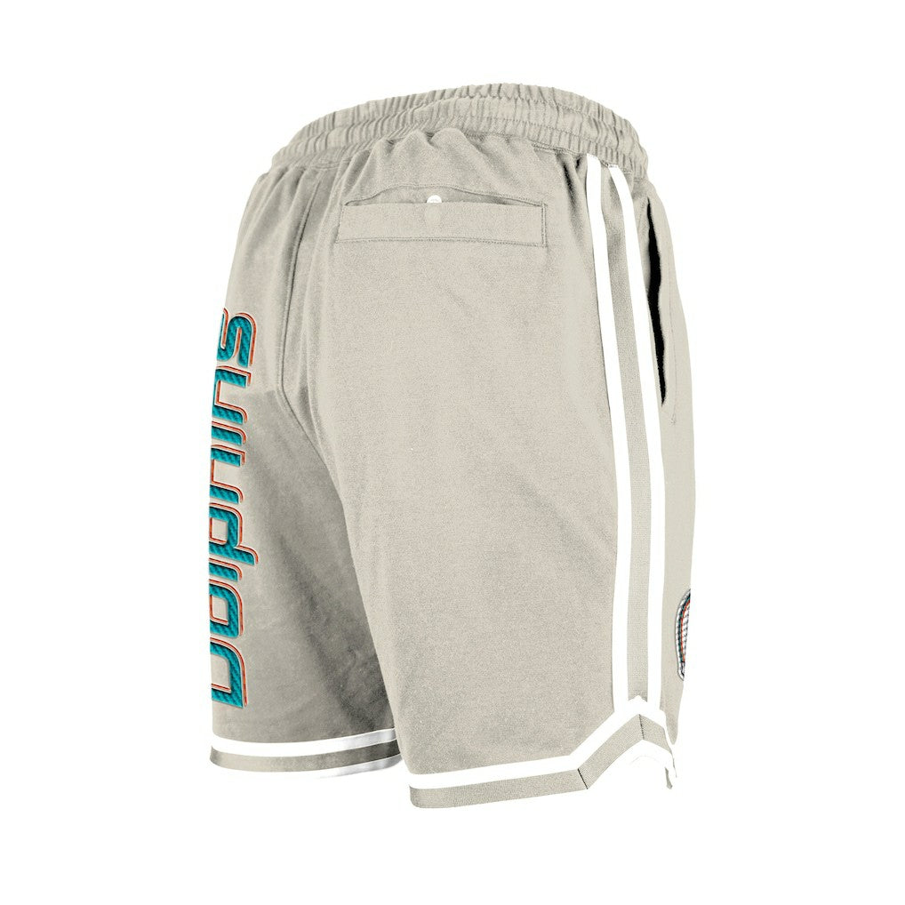 Miami Dolphins New Era Stone Multi Patch Shorts - Light Beige Shorts
