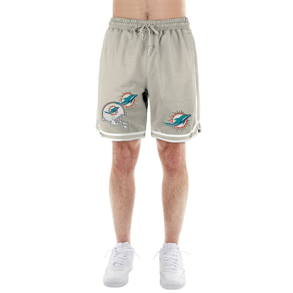Miami Dolphins New Era Stone Multi Patch Shorts - Light Beige Shorts