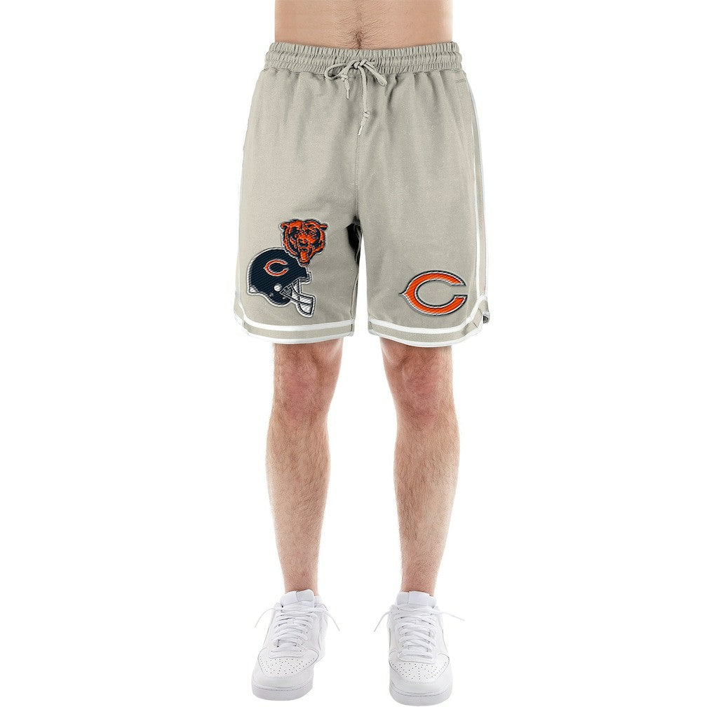Chicago Bears New Era Stone Multi Patch Shorts - Light Beige Shorts