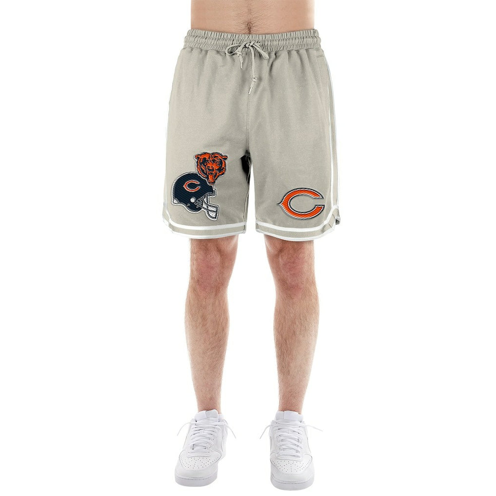 Chicago Bears New Era Stone Multi Patch Shorts - Light Beige Shorts