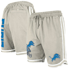 Detroit Lions New Era Stone Multi Patch Shorts - Light Beige Shorts