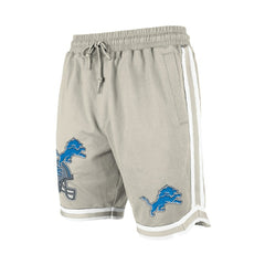 Detroit Lions New Era Stone Multi Patch Shorts - Light Beige Shorts