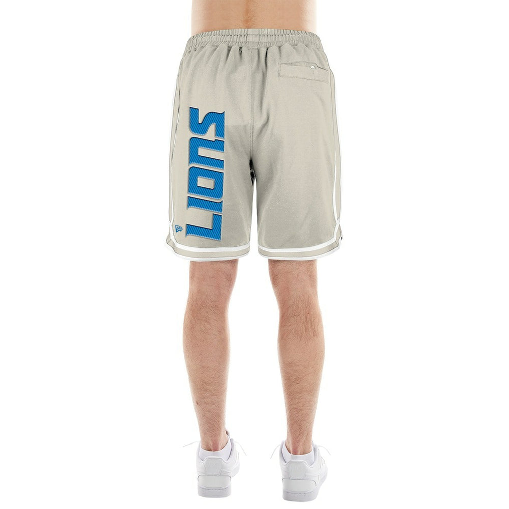 Detroit Lions New Era Stone Multi Patch Shorts - Light Beige Shorts