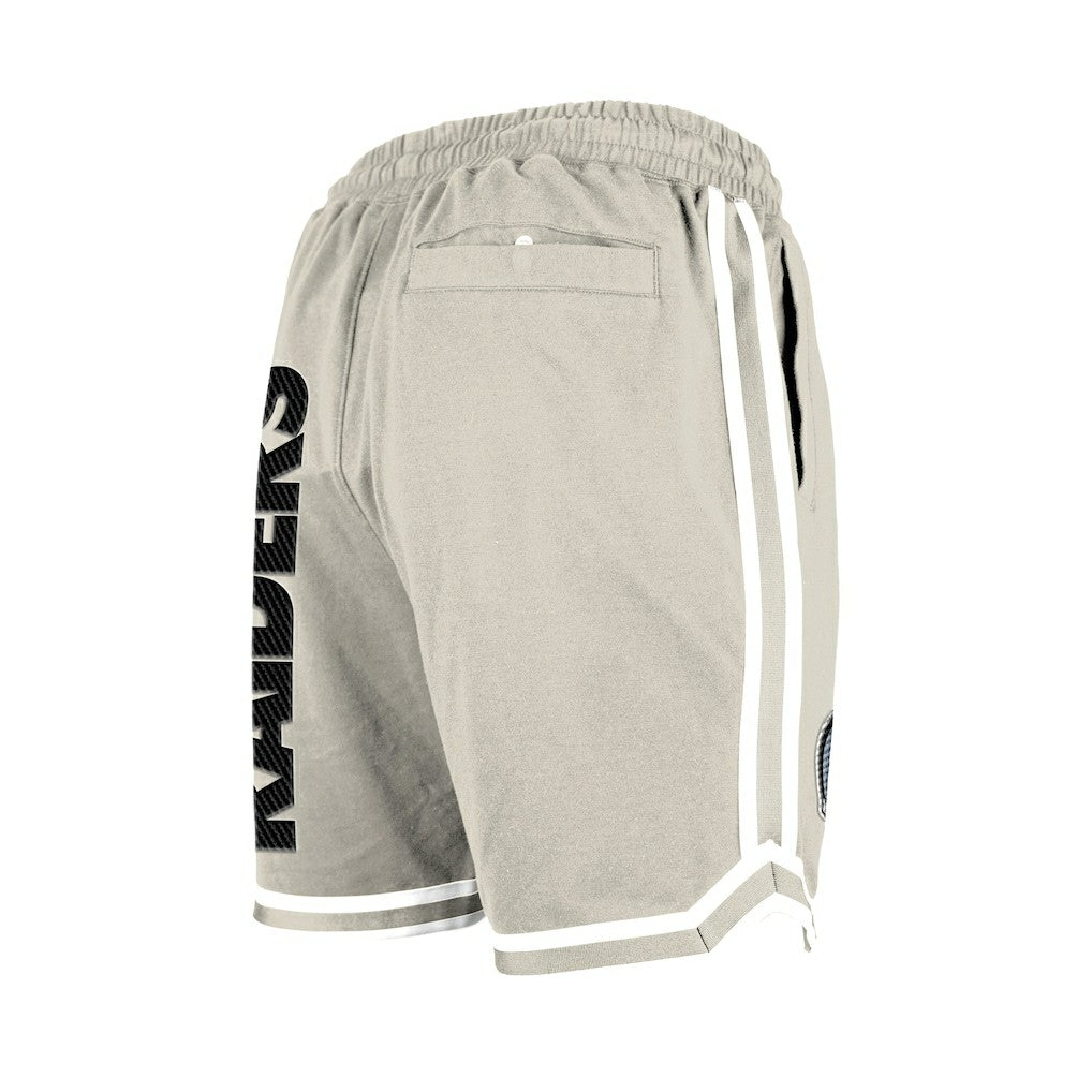 Las Vegas Raiders New Era Stone Multi Patch Shorts - Light Beige Shorts