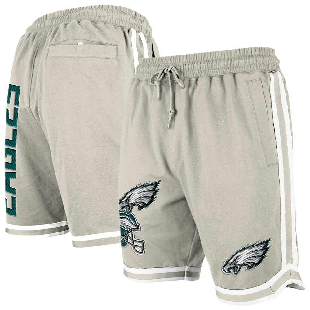 Philadelphia Eagles New Era Stone Multi Patch Shorts - Light Beige Shorts