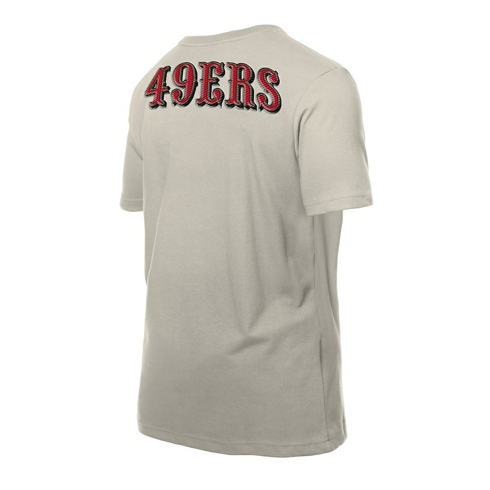 San Francisco 49ers New Era Multi Patch T-Shirt - Light Beige T-shirts