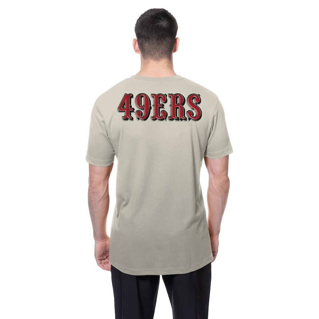 San Francisco 49ers New Era Multi Patch T-Shirt - Light Beige T-shirts