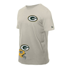 Green Bay Packers New Era Multi Patch T-Shirt - Light Beige T-shirts